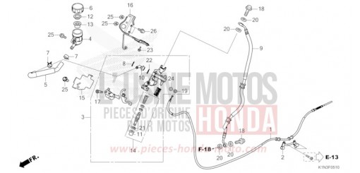 BRAKE MASTER CYLINDER FSH125R de 2024